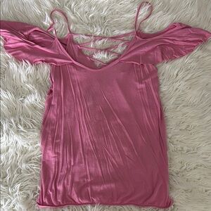 VENUS Pink Asymmetrical Cut Out Camisole